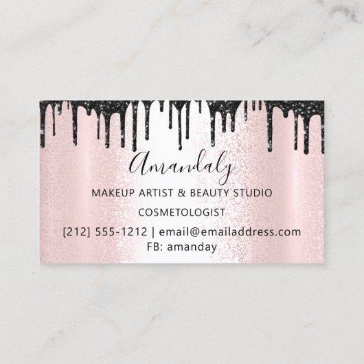 Haarstylist Hairdresser Roos Siver Scissors Driver Visitekaartje (Achterkant)