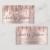 Haarstylist Hairdresser Scissors Roos Drijft Lux Visitekaartje (Voorkant / Achterkant)