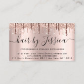 Haarstylist Hairdresser Scissors Roos Drijft Lux Visitekaartje (Achterkant)