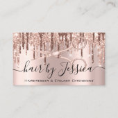 Haarstylist Hairdresser Scissors Roos Drijft Lux Visitekaartje (Voorkant)