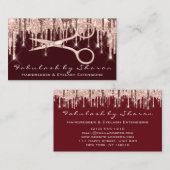 Haarstylist Hairdresser Scissors Roos Drijft VIP Visitekaartje (Voorkant / Achterkant)