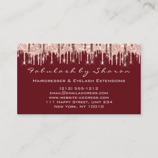 Haarstylist Hairdresser Scissors Roos Drijft VIP Visitekaartje (Achterkant)