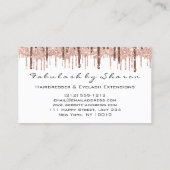 Haarstylist Hairdresser Scissors Roos Drijft wit Visitekaartje (Achterkant)