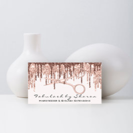 Haarstylist Hairdresser Scissors Roos Drijft wit Visitekaartje