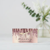 Haarstylist Hairdresser Scissors Roos Drivers Visitekaartje (Staand voorkant)