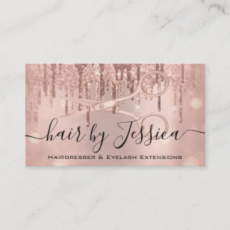 Haarstylist Hairdresser Scissors Roos Gold VIP Visitekaartje