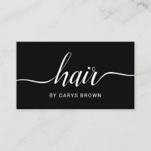Haarstylist Handgeschreven minimalistisch zwart