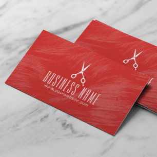 HaarStylist Hot Red Hair Salon Appointes Afsprakenkaartje