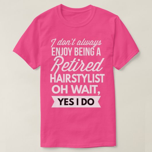 Haarstylist in ruste t-shirt (Design voorkant)