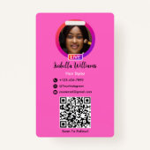 Haarstylist Instagram QR CODE Badge (Achterkant)