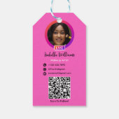 Haarstylist Instagram QR CODE Cadeaulabel (Achterkant)