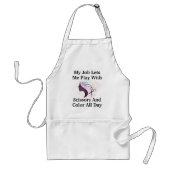 Haarstylist Job Funny Statement Standaard Schort (Voorkant)