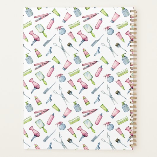 Haarstylist, Kapper Schoonheidssalon Aangepast Planner (Achterkant)