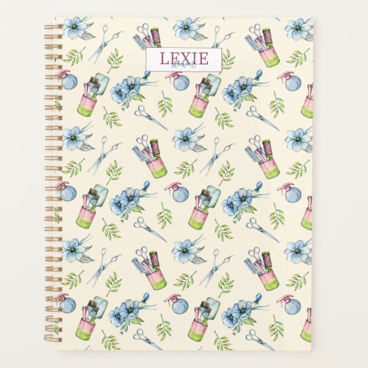 Haarstylist, Kapper Schoonheidssalon Aangepast Planner (Voorkant)