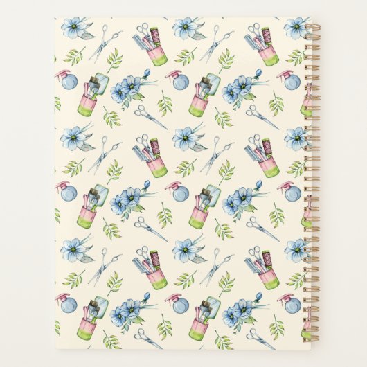 Haarstylist, Kapper Schoonheidssalon Aangepast Planner (Achterkant)