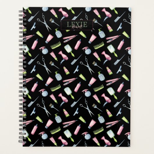 Haarstylist, Kapper Schoonheidssalon Aangepast Planner (Voorkant)