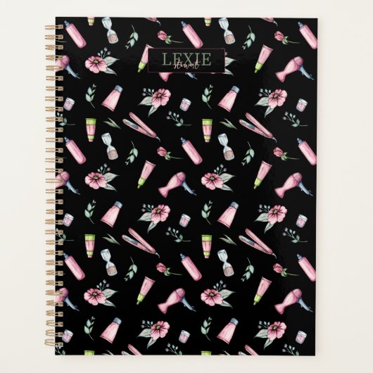 Haarstylist, Kapper Schoonheidssalon Aangepast Planner (Voorkant)