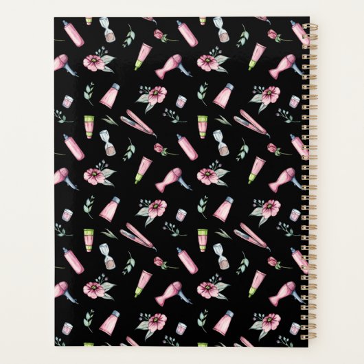 Haarstylist, Kapper Schoonheidssalon Aangepast Planner (Achterkant)