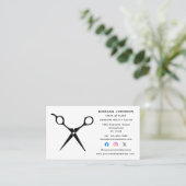 Haarstylist kapper schoonheidsspecialiste Social M Visitekaartje (Staand voorkant)