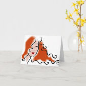 Haarstylist - Kapsalon Kaart (Gele Bloem)