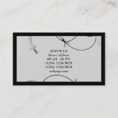 Haarstylist kapsalon visitekaartje (Achterkant)