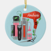 Haarstylist keramisch Ornament (Voorkant)