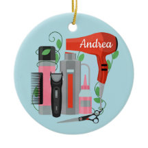 Haarstylist keramisch Ornament