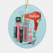 Haarstylist keramisch Ornament (Links)