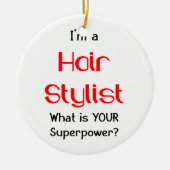 Haarstylist Keramisch Ornament (Voorkant)