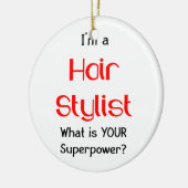 Haarstylist Keramisch Ornament (Links)