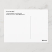 Haarstylist - Klassieke zwarte strepen Briefkaart (Achterkant)