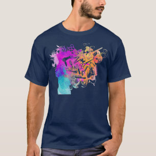 Haarstylist - Kleurrijke Heart Stylist T-shirt
