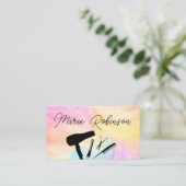 Haarstylist Kleurrijke trendy afspraakherinnering Visitekaartje (Staand voorkant)