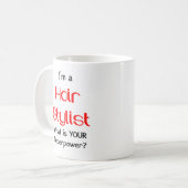 Haarstylist Koffiemok (Voorkant links)