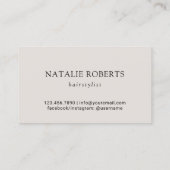 Haarstylist krullend haar meisje foto schoonheid s visitekaartje (Achterkant)
