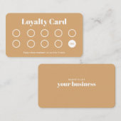 Haarstylist Loyalty Kaart Simple Gold (Voorkant / Achterkant)