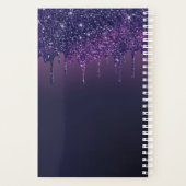 Haarstylist Magische Paarse Drips Benoeming Planner (Achterkant)