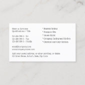 Haarstylist mannen foto's DY zonnebril Visitekaartje (Achterkant)