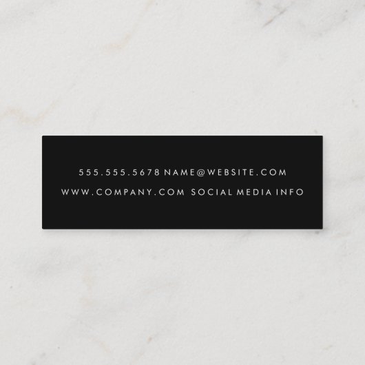 Haarstylist Mini Visitekaartje (Achterkant)