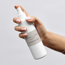 Haarstylist Modern Beige Rechthoekige Sticker