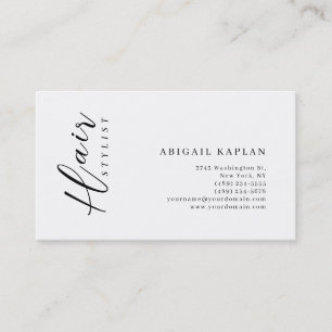 Haarstylist Modern Minimalistisch Elegant Eenvoudi Visitekaartje