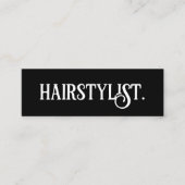 Haarstylist Modern Professioneel Minimalistisch Ee Mini Visitekaartje (Voorkant)