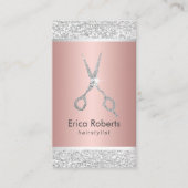 Haarstylist Modern Roos Gold & Silver Appointment Afsprakenkaartje (Voorkant)