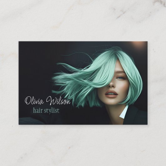 Haarstylist Modern Salon Visitekaartje (Voorkant)