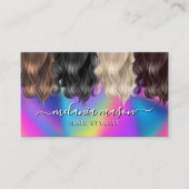 Haarstylist Modern Vibrant Kleurrijk Visitekaartje (Voorkant)