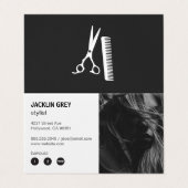 Haarstylist | Modern Visitekaartje (Buitenkant ongevouwen)