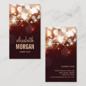 Haarstylist - Moderne glitter Sparkle Visitekaartje (Voorkant / Achterkant)