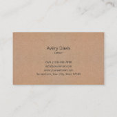 Haarstylist Moderne Schaar Barber Shop Elegant Visitekaartje (Achterkant)