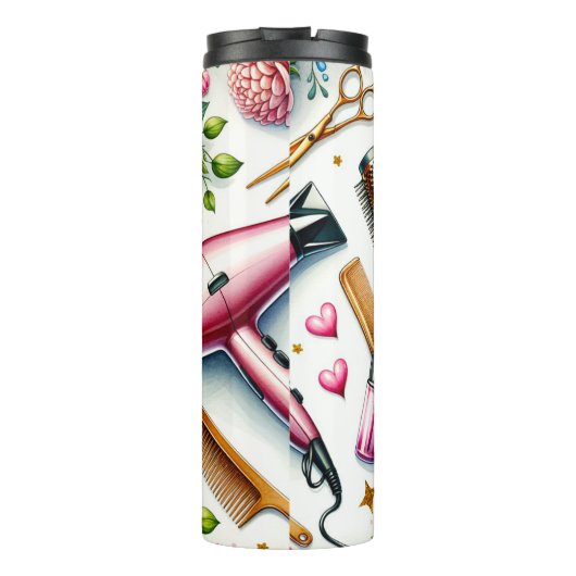 Haarstylist-modus - elke dag de hele dag thermosbeker (Achterkant)