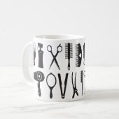 Haarstylist mok patroon koffiekoffie (Voorkant links)